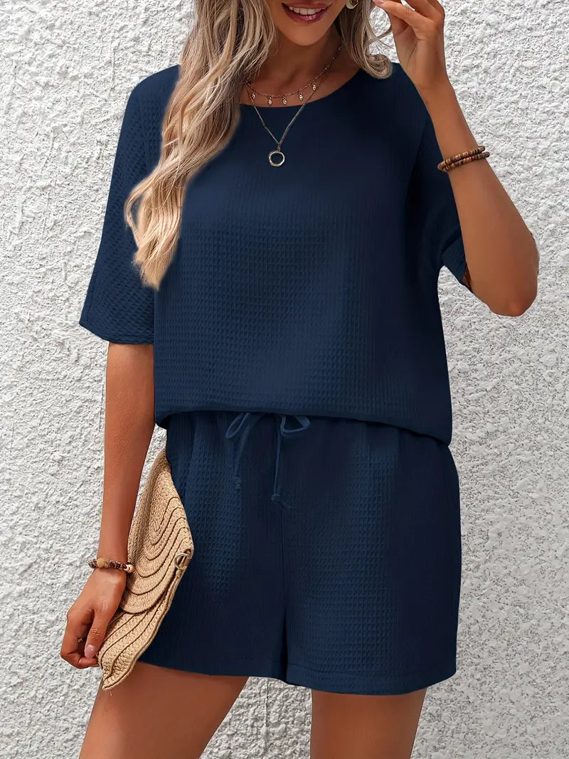 Solid Waffle Two-piece Set