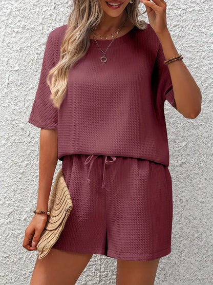 Solid Waffle Two-piece Set